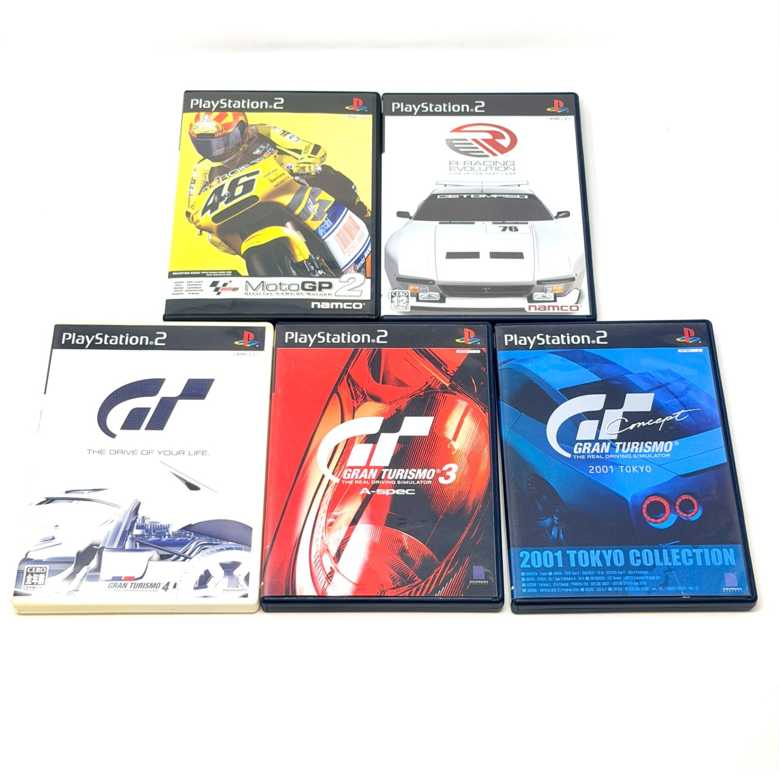 PS2ソフト 5本まとめ売り】レースゲーム名作セット グランツーリスモ 3