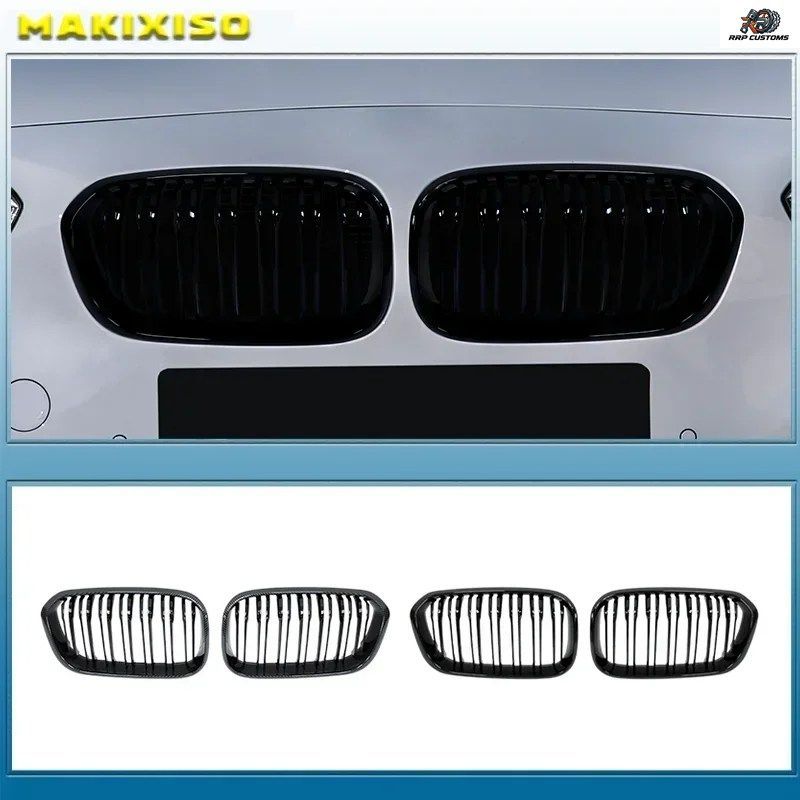 BMW F20 F21 1 SERIES 2015 2016 2017 FRONT RACING GRILL SPORTS SLAT LINE KIDNEY GRILL GRILLE GLOSS CAR EXTERIOR PARTS 6,006円
