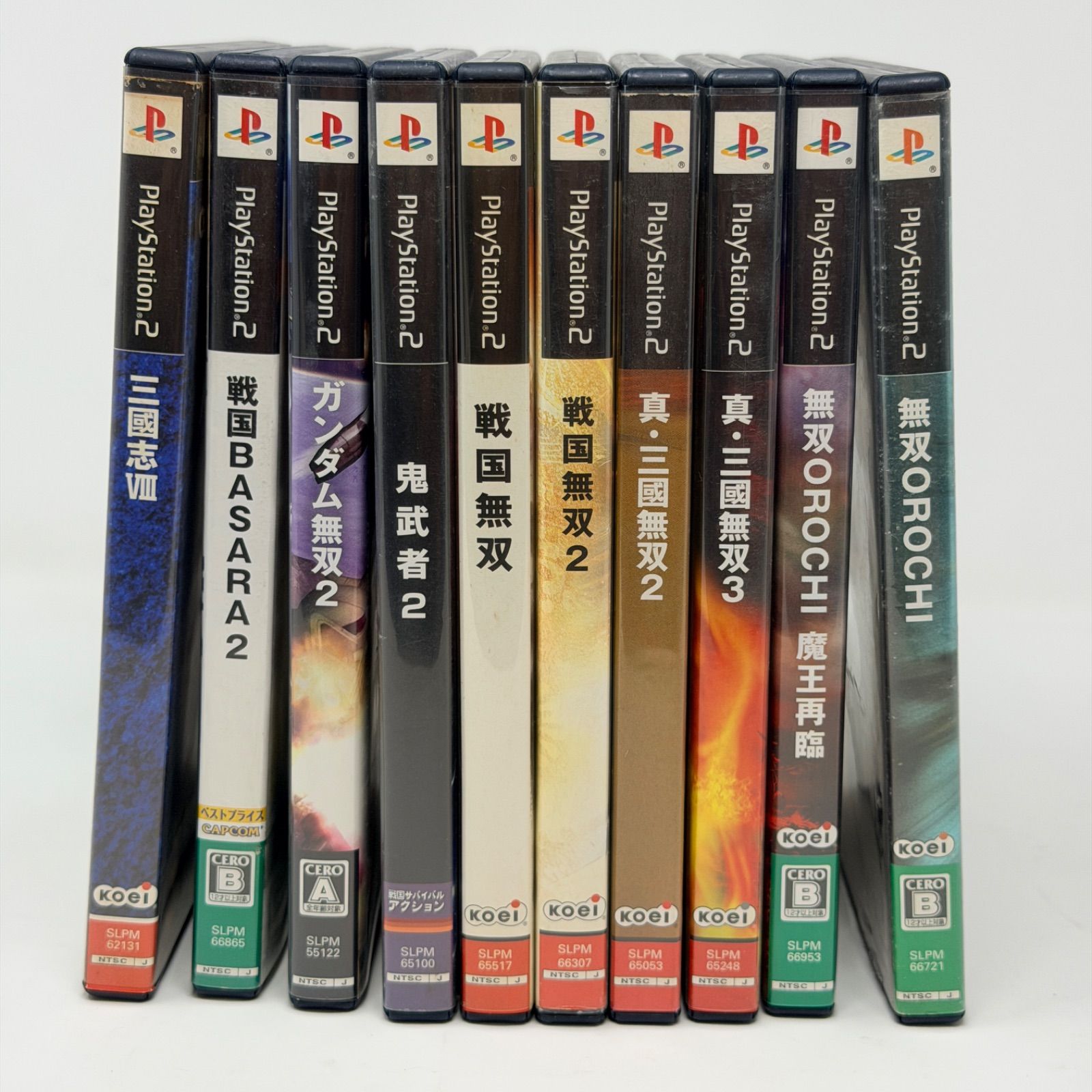 PS2ソフト 10本まとめ売り】無双シリーズ 戦国BASARA 鬼武者 三國志