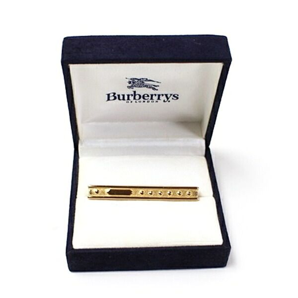 バーバリー ネクタイピン ゴールドカラー 中古 Aランク Burberrys 男性 メンズ ビジネス 仕事 スーツ小物 クリップ式 7,550円