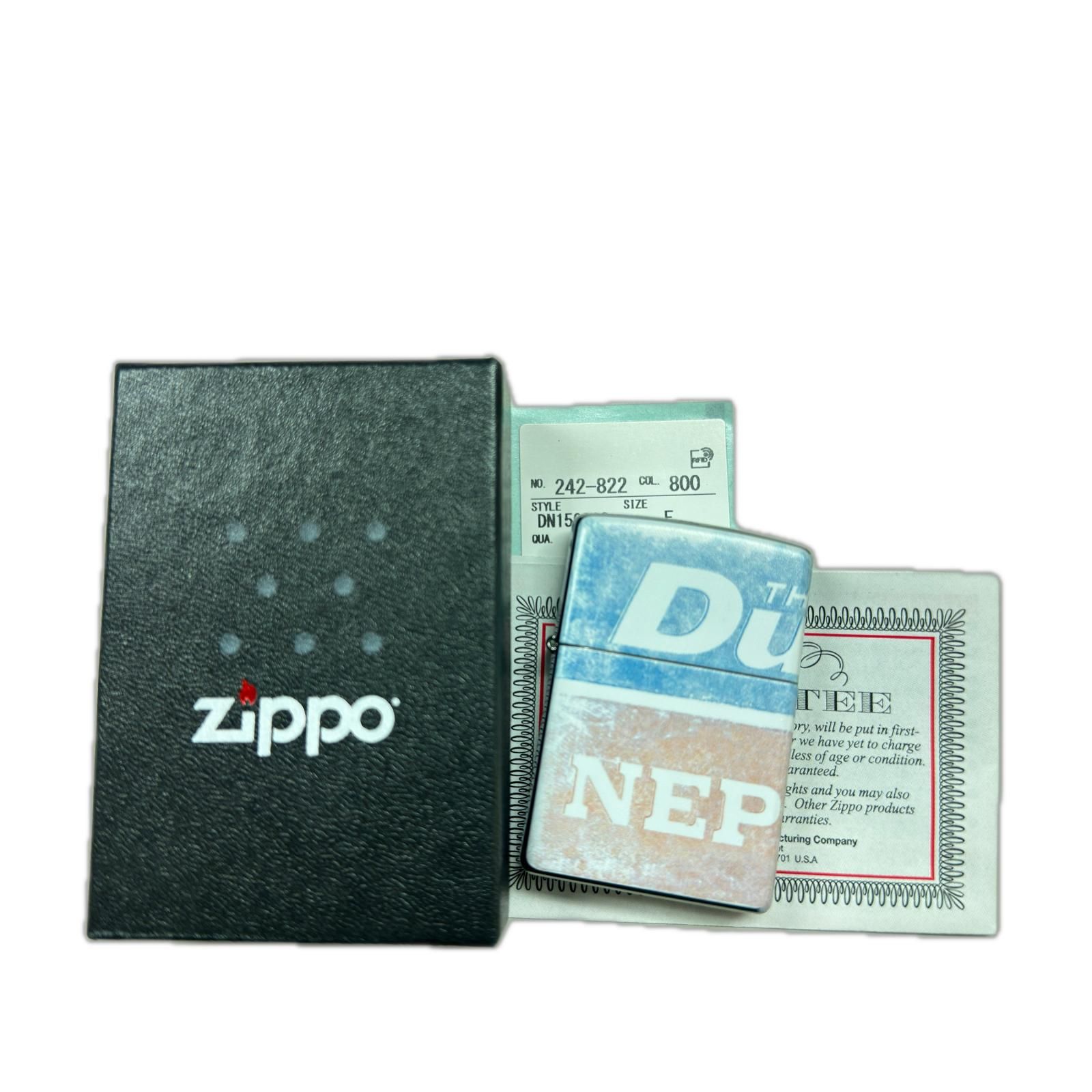 参考上代22000円 未使用 The DUFFER N NEPHEWS ZIPPOライター オイルライター ザダファーアンドネフューズ DN1502A3 マルチカラー F （21069M）