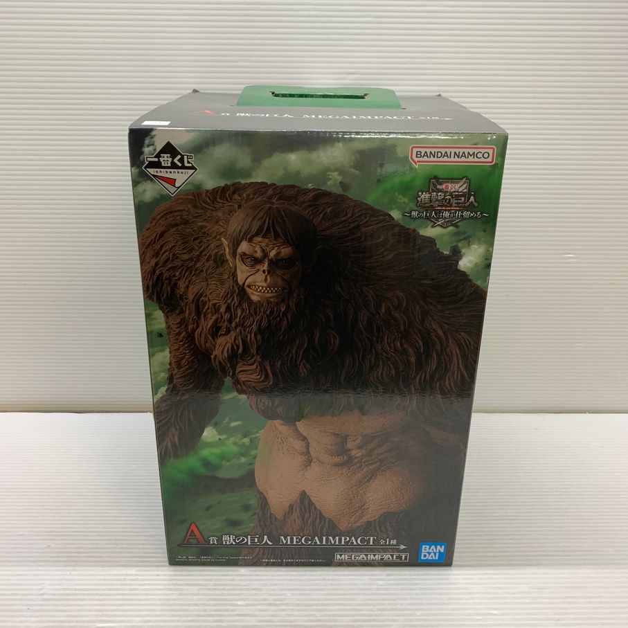 【中古品】 一番くじ 進撃の巨人 ～獣の巨人は俺が仕留める～ A賞 獣の巨人 MEGAIMPACT フィギュア バンダイ 箱あり 【052-260810-YT-05-min】