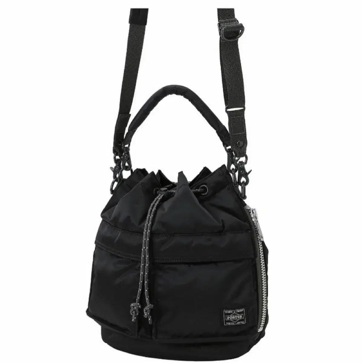 Porter タンカー 巾着バッグ バルーンバッグ ブラック