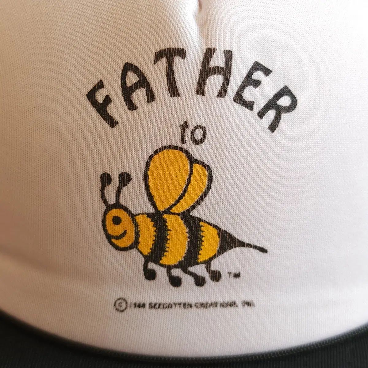 90s ヴィンテージ メッシュ トラッカー キャップ ヴィンテージ帽子 アメリカンヴィンテージ みつばち father