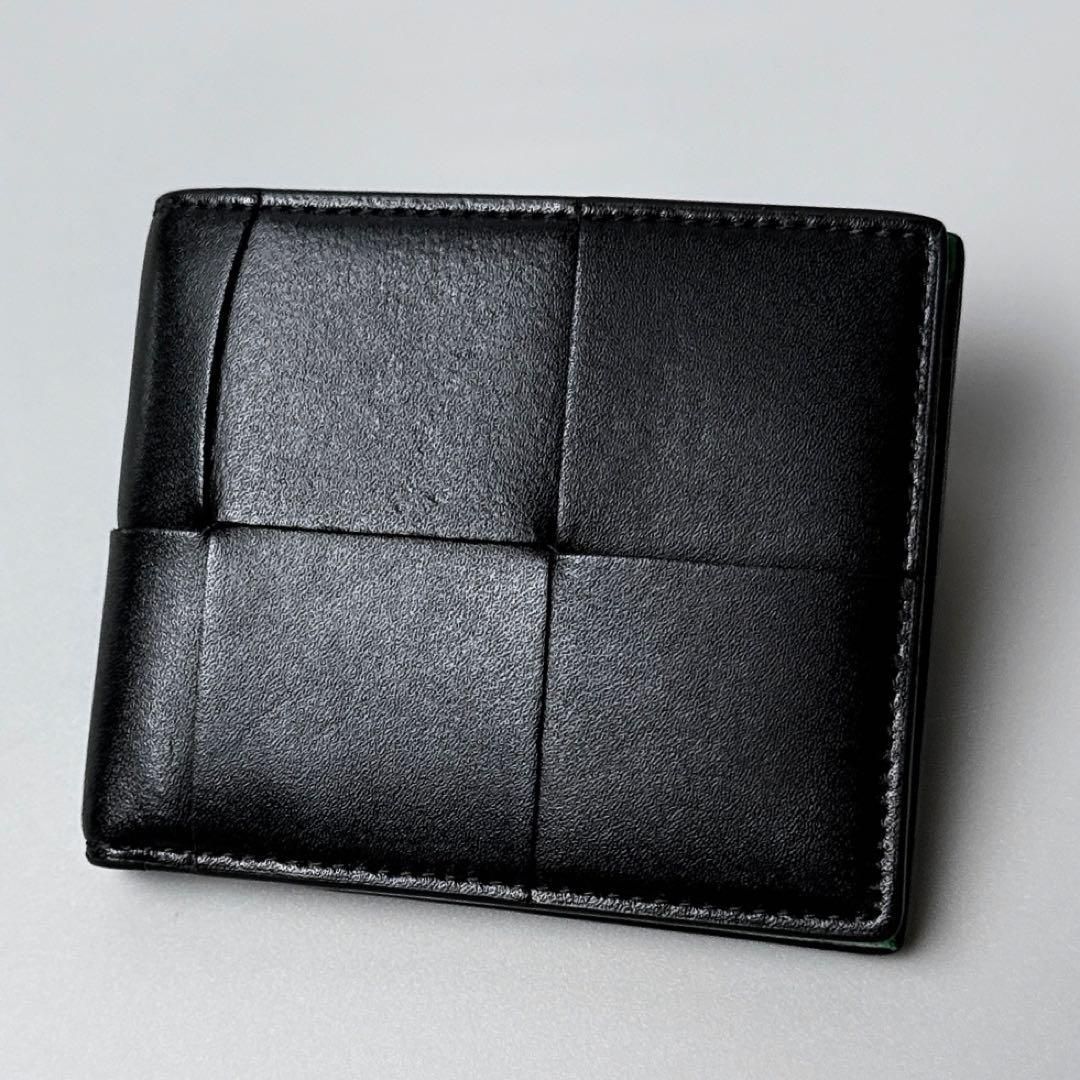 BOTTEGA VENETA / カセット 二つ折りウォレット ブラック