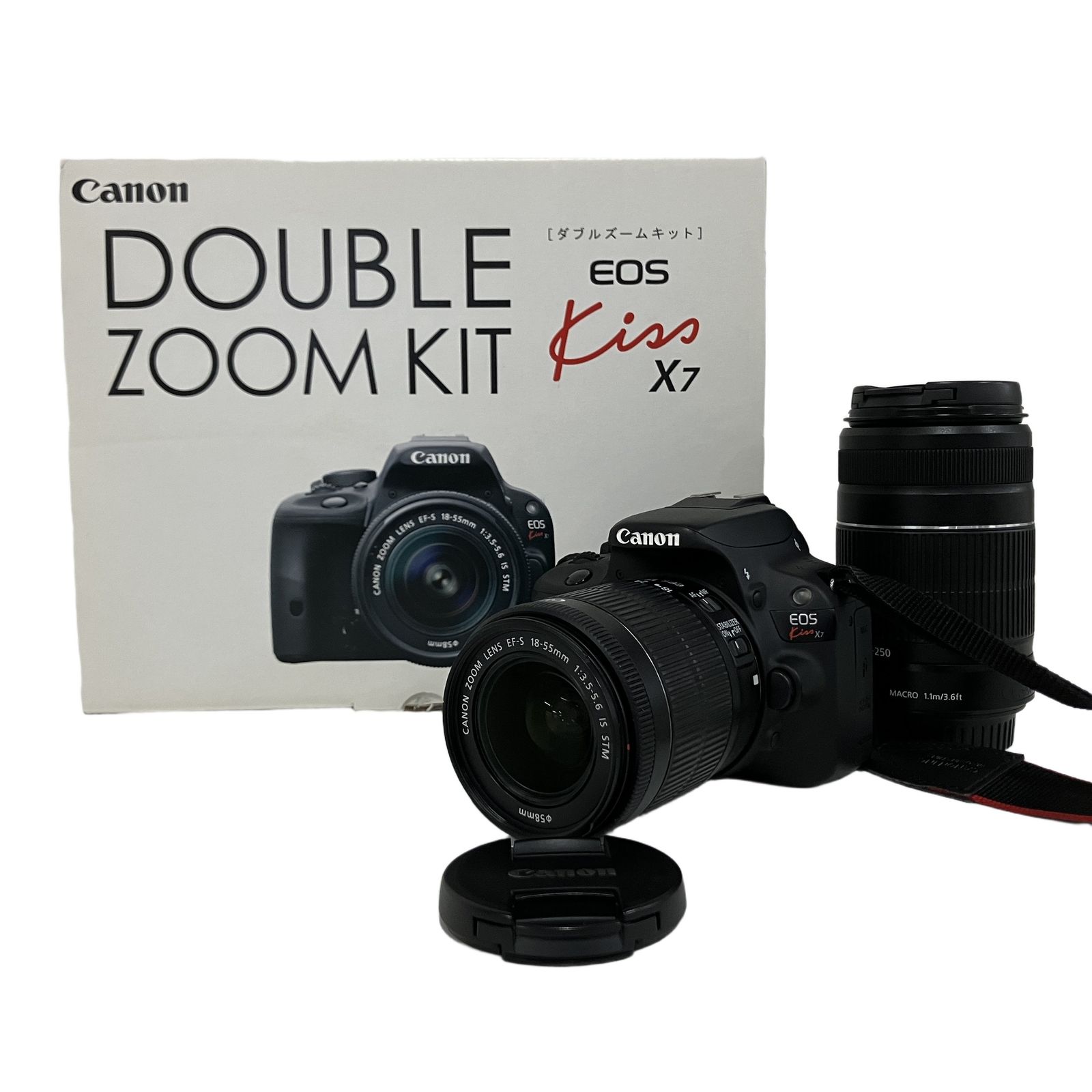 Canon KISS X7 一眼レフカメラ デジタルカメラ ダブルズームセット キヤノン 中古 B11512920 34,320円