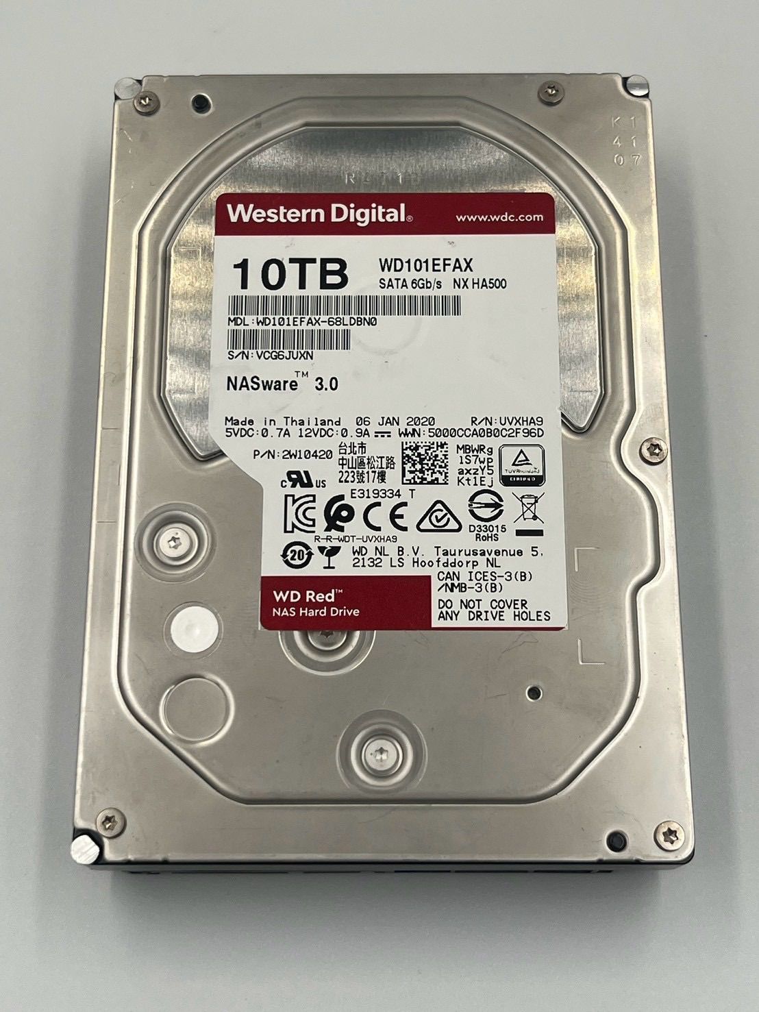 中古】WD Red 10TB HDD WD101EFAX - メルカリ