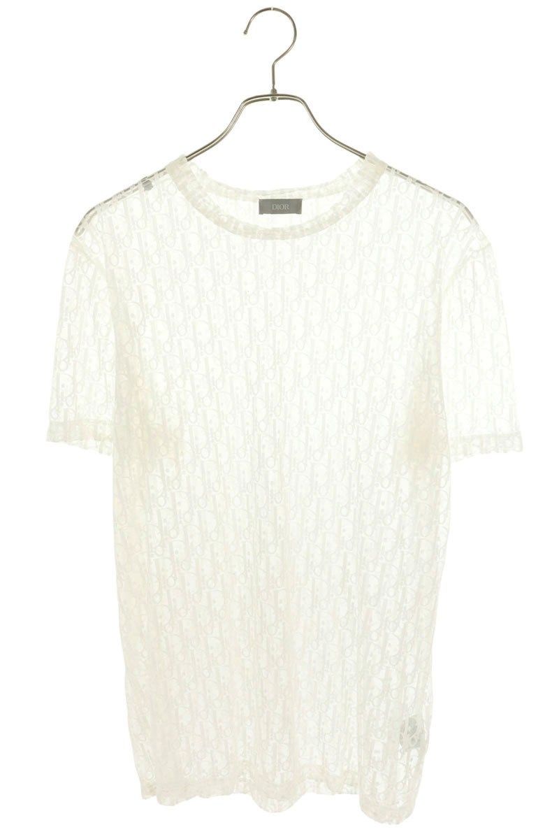 ディオール 183J652A0537 オブリークシースルーTシャツ メンズ M