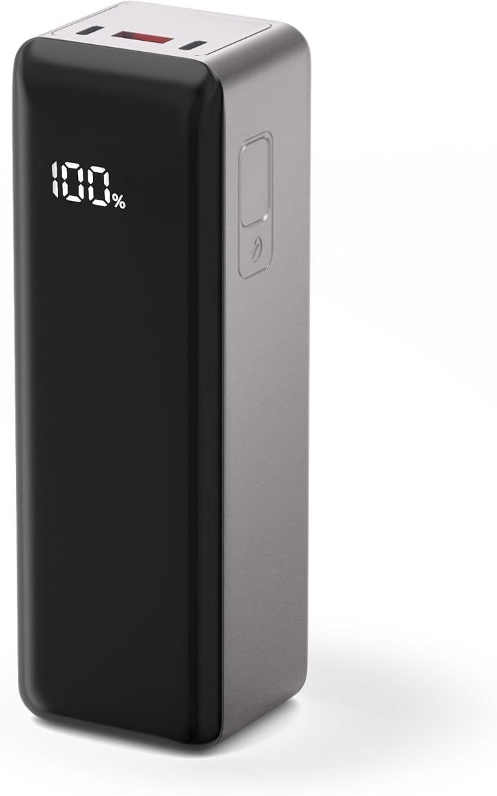 Raydyn モバイルバッテリー 大容量 ノートPC充電可能 40000mAh 140W 高出力 最大合計160W 3台同時充電可能 Type-C入出力ポート USB-A出力ポート 軽量 小型 携帯充電器 (グレー)