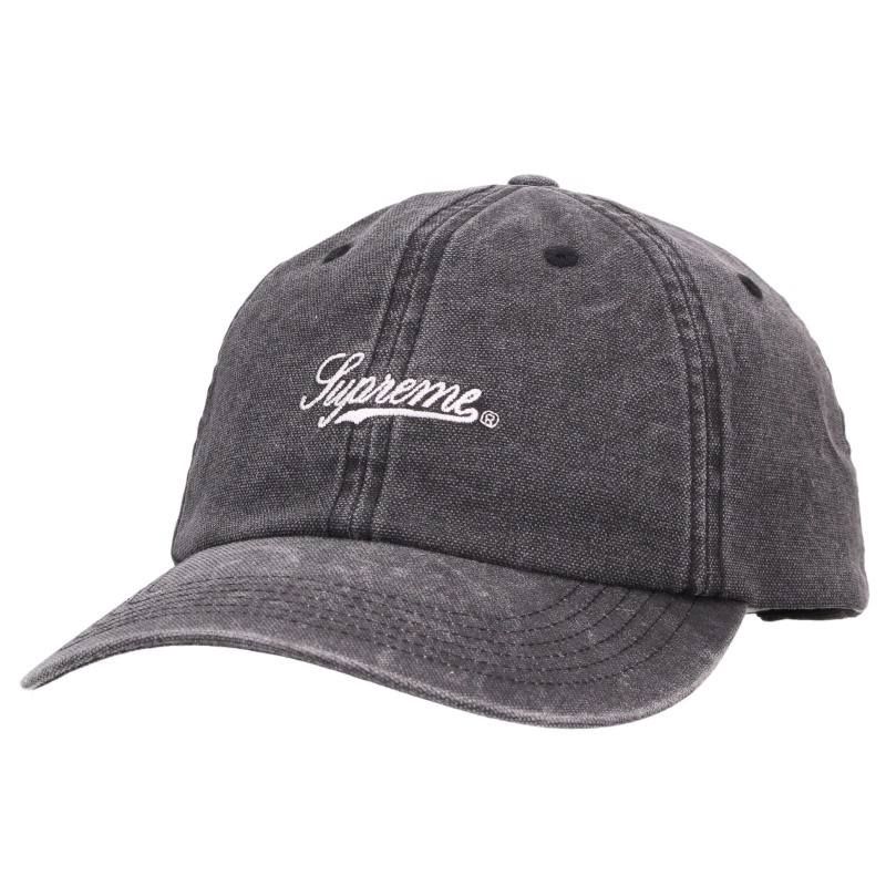 シュプリーム 20AW Pigment Print Script Logo 6-Panel ロゴ刺繍ピグメントプリントキャップ メンズ