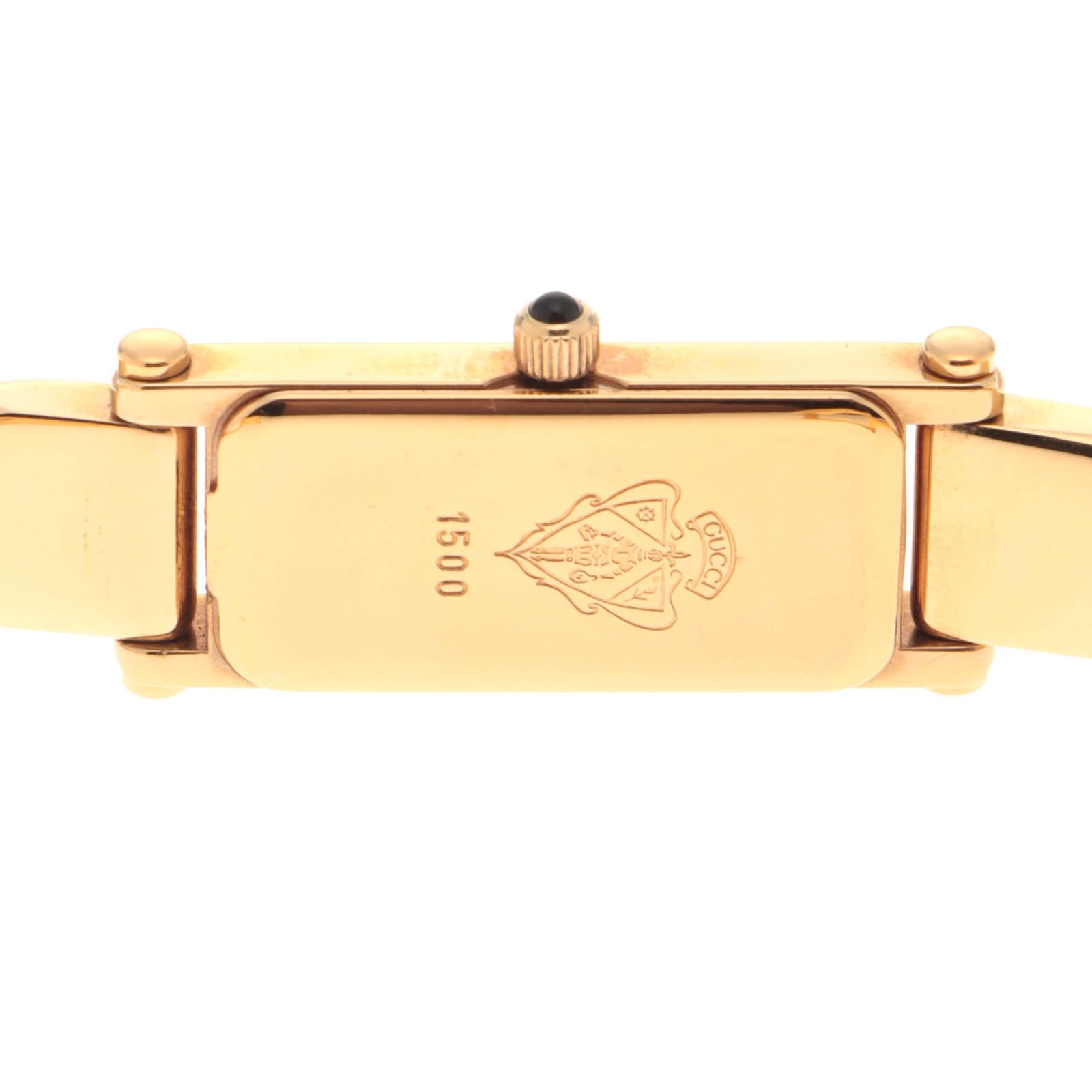 GUCCI グッチ 1500 1500 腕時計 ステンレス/GP GP ブラック レディース
