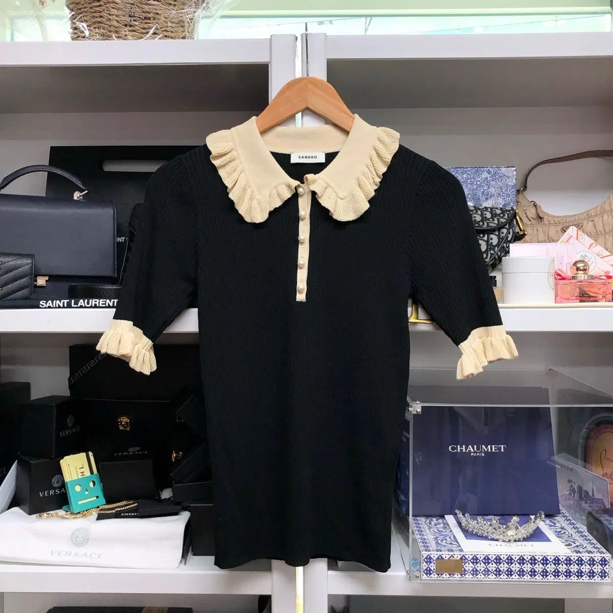 SANDRO サンドロ カラ トップス