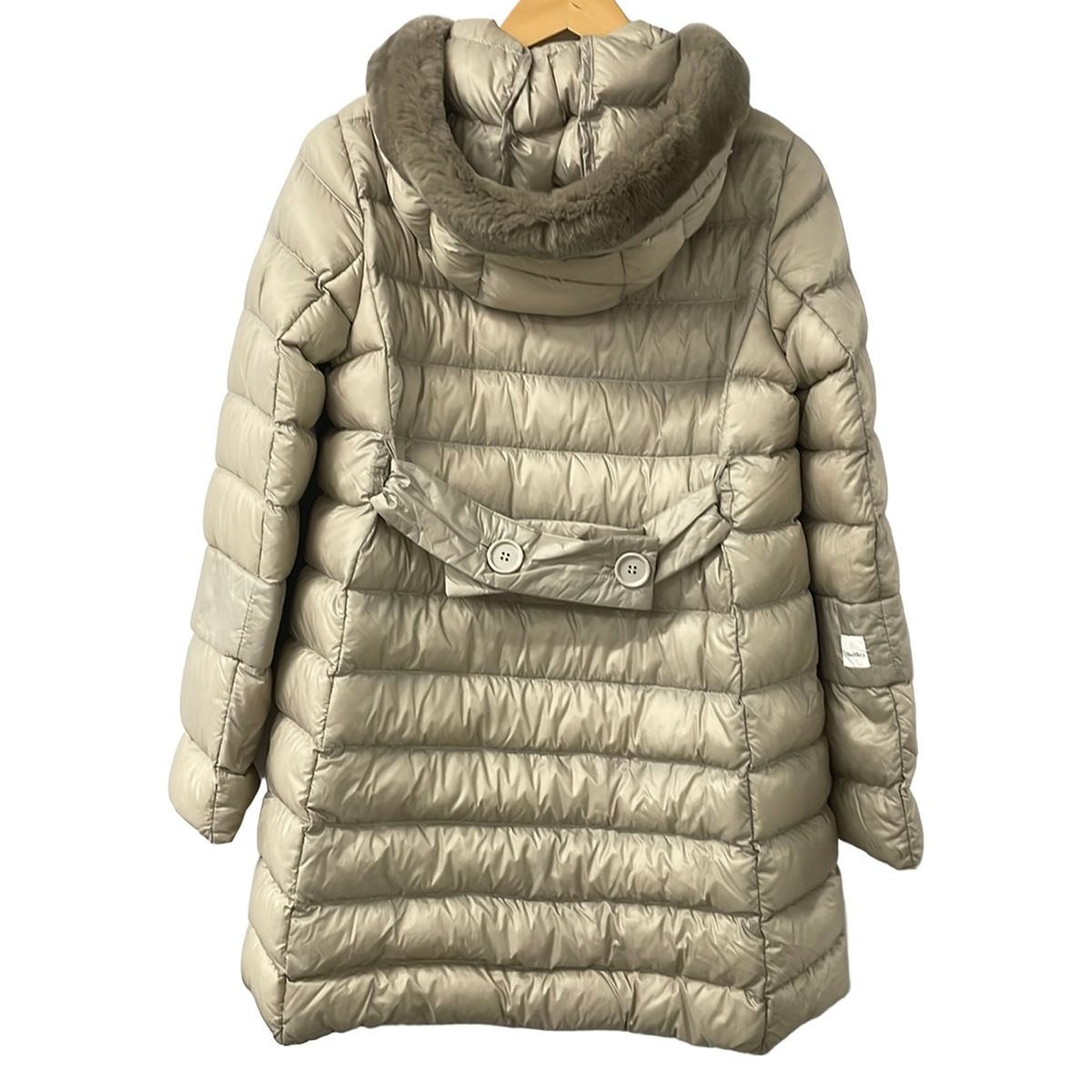 MaxMara ベージュゴールド　ダウンコート S Max Mara(マックスマーラ) ダウンコート サイズ40 M レディース