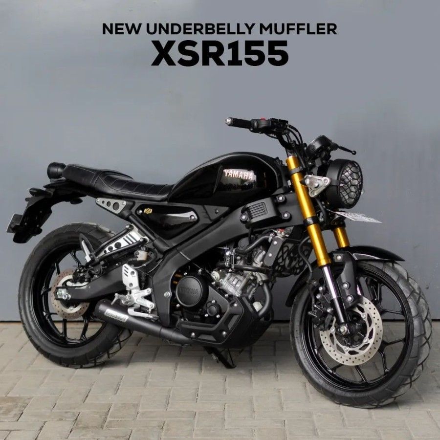 DMWORK MC XSR155 フルエキマフラー Underbelly DMWORK MC XSR155 XSR125 フルエキマフラー Underbelly シルバー