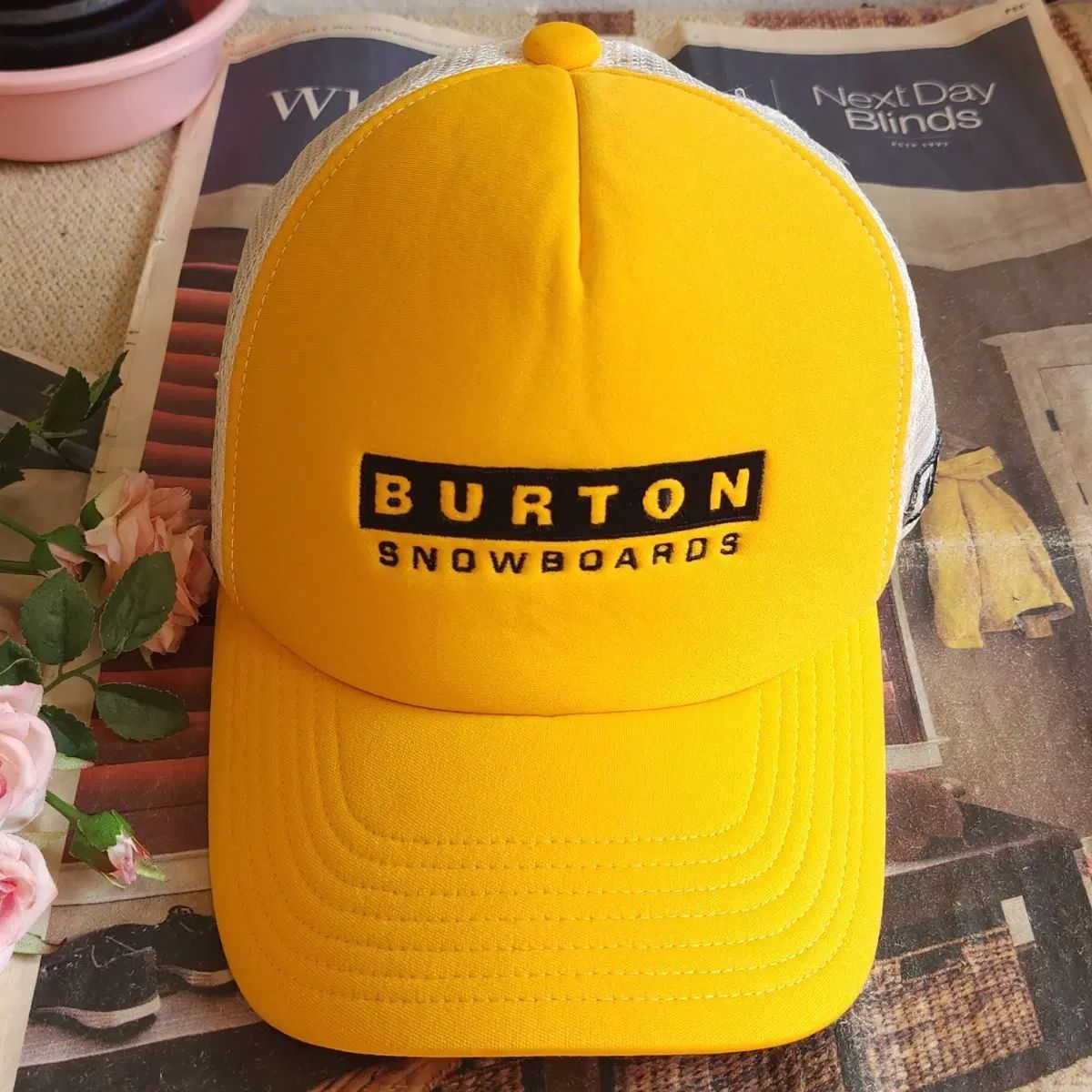 90s BURTON 帽子 ヴィンテージ メッシュ トラッカー キャップ ヴィンテージ帽子 アメリカンヴィンテージ