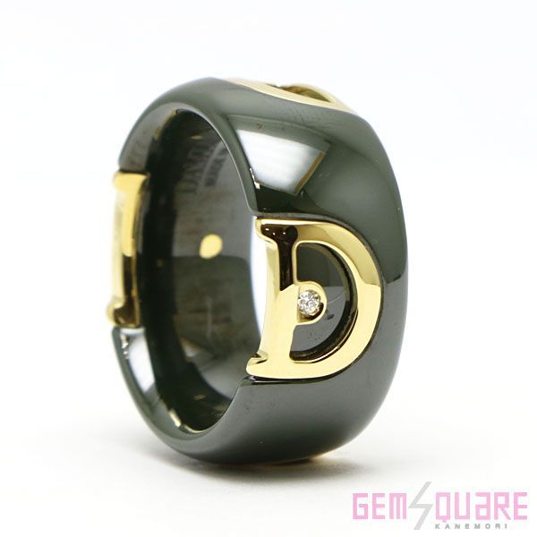 DAMIANI ダミアーニ ディーアイコンリング K18YG/セラミック ダイア 9.84ｇ 仕上げ済 20100012