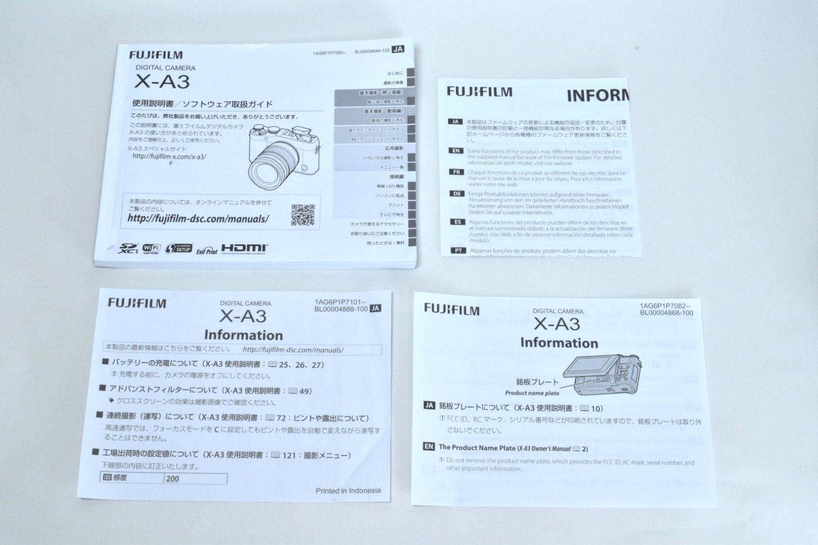 Fujifilm XA-3 ミラーレスデジタルカメラ　シルバー