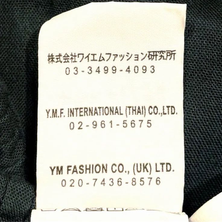 yaccomaricard ヤッコマリカルド ピンタック 切り替え 長袖シャツ