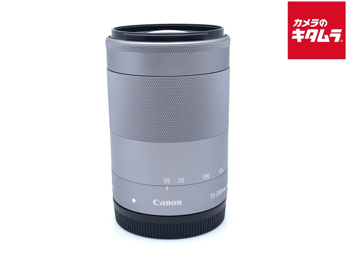 【中古】 【良品】 キヤノン EF-M55-200mm F4.5-6.3 IS STM シルバー