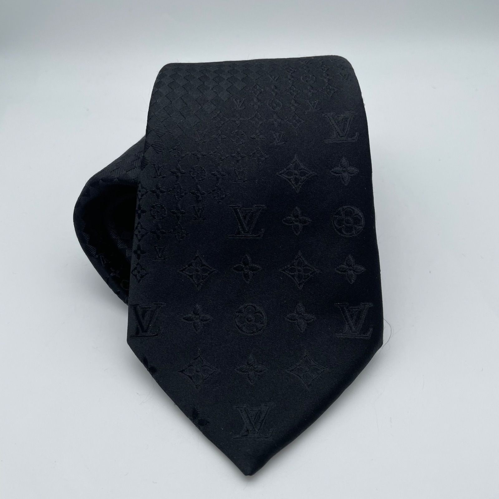 ルイヴィトン Louis Vuitton ネクタイ ブラック 黒 A26-2517 【公式通販】