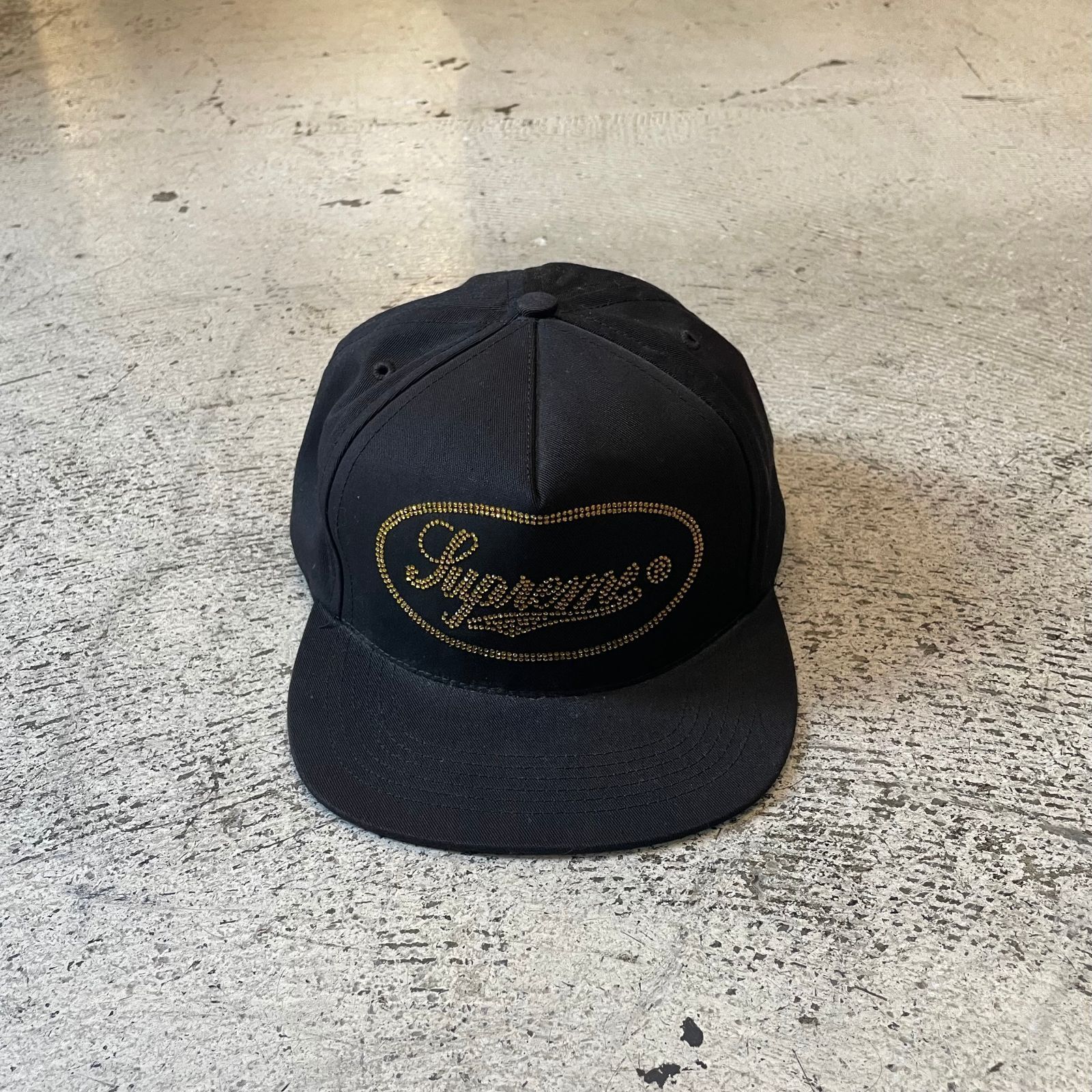 Supreme 5パネル　キャップ ブラック suprem シュプリーム 5パネル キャップ made in usa Eye CAP ファラオ