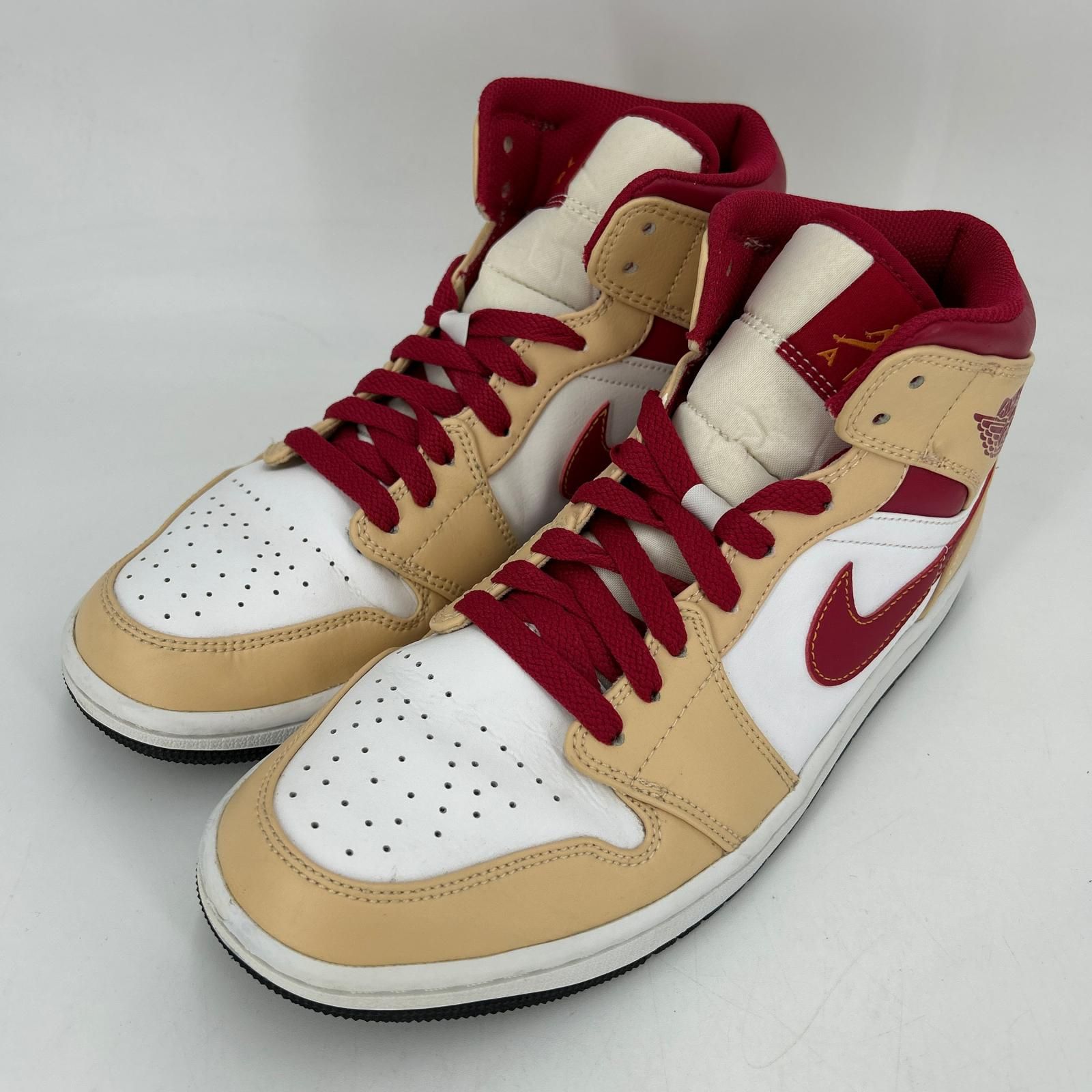 【イオン広店】 中古 NIKE AIR JORDAN | ナイキ　エアー　ジョーダン スニーカー Air Jordan 1 Mid 554724-201 ベージュ 27cm 【126】 7,252円