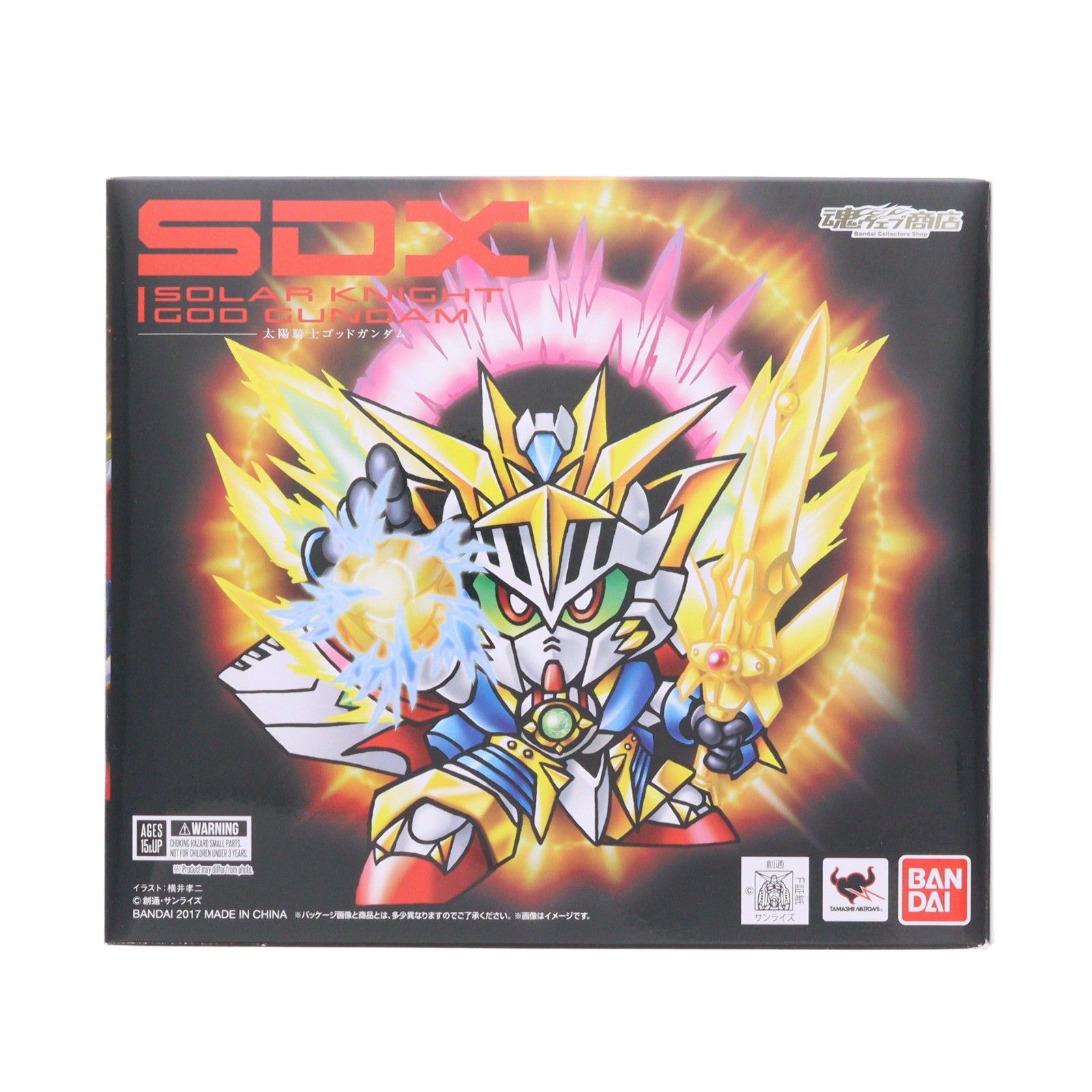 魂ウェブ商店限定 SDX 太陽騎士ゴッドガンダム 新SDガンダム外伝 黄金