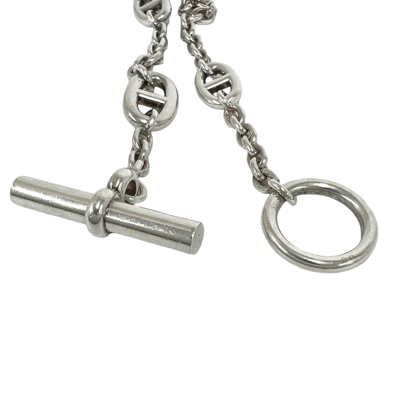 極 美品 HERMES エルメス シェーヌダンクル ファランドール ネックレス 