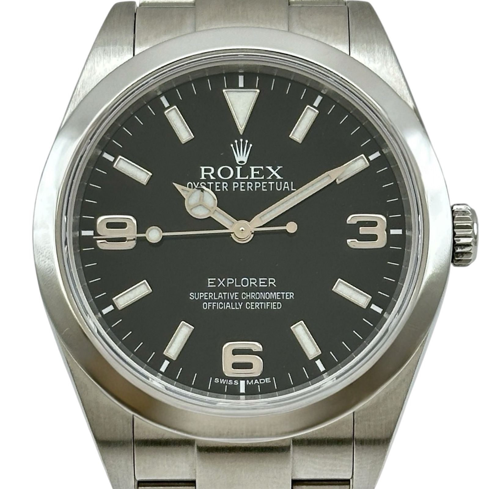 ロレックス ROLEX エクスプローラー1 214270 ブラック ステンレススチール 自動巻き メンズ 腕時計