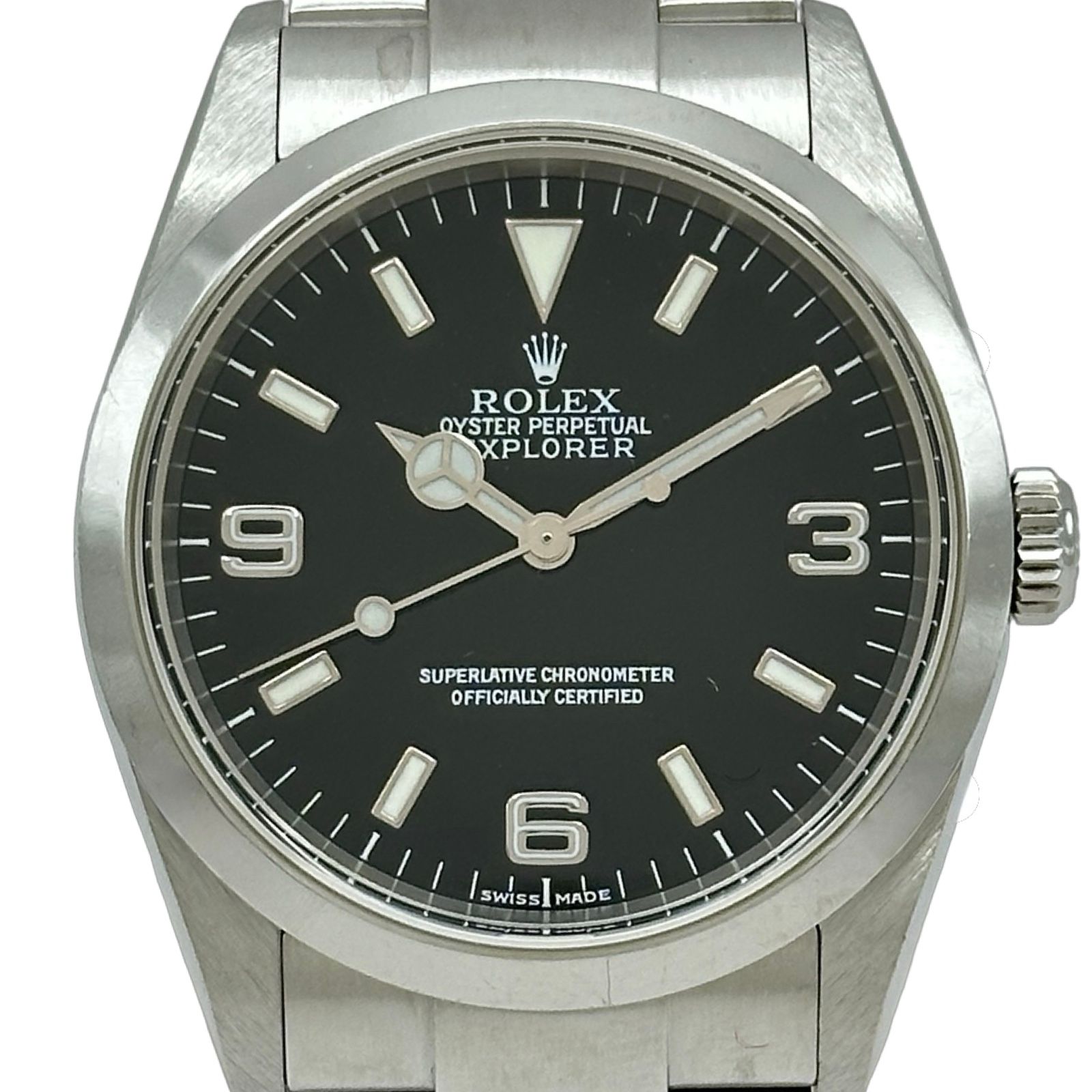 ロレックス ROLEX エクスプローラー1 114270 ブラック ステンレススチール 自動巻き メンズ 腕時計