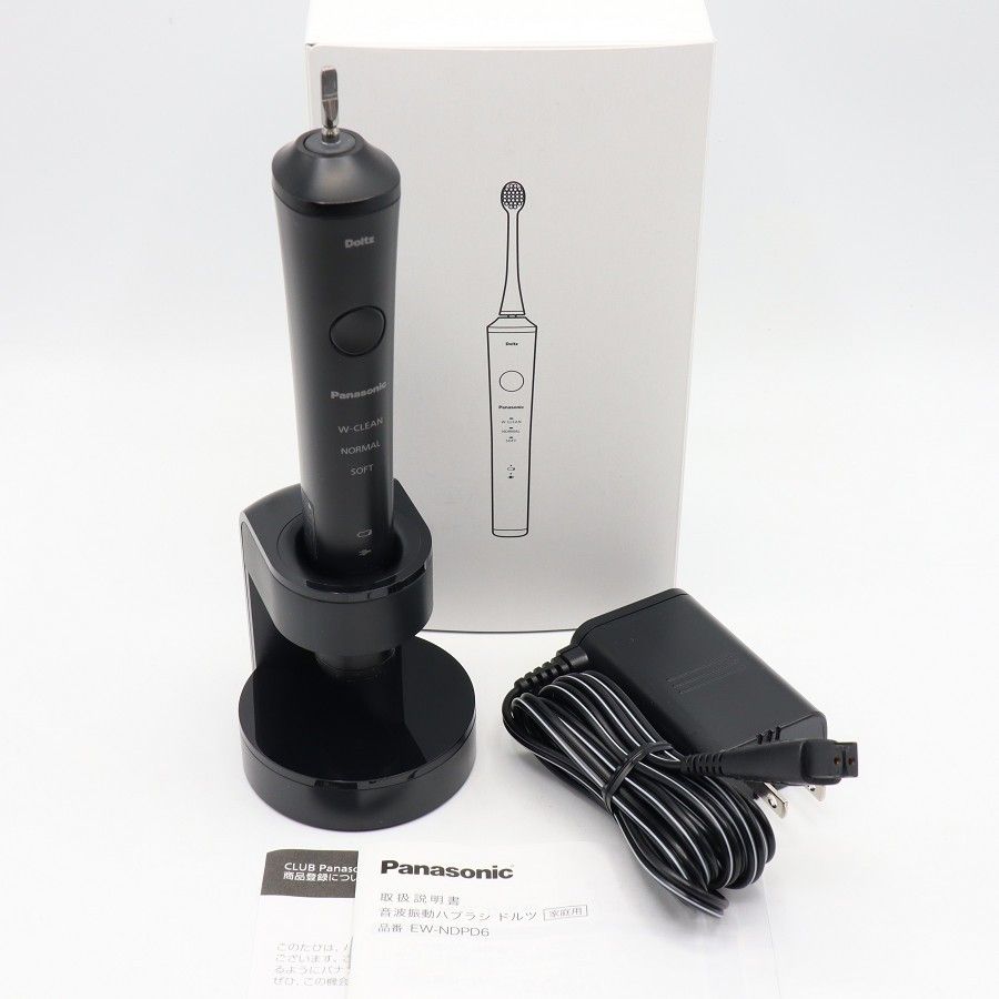 【美品】パナソニック 音波振動ハブラシ ドルツ EW-NDPD6-K 黒 電動歯ブラシ Panasonic 本体