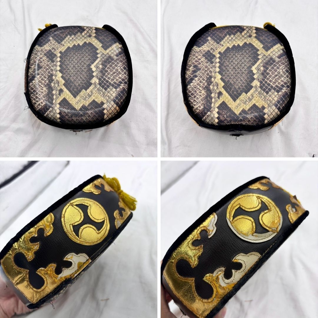 【❗️✨琉球伝統楽器✨❗️】沖縄三線 人工皮 棹462g ハードケース・工工四・ツメ付 現状品