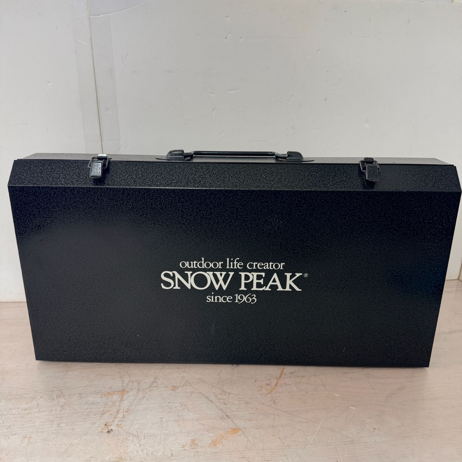 25 SNOW PEAK/ 스노우피크 바비큐 세트, 접이식 난로, 단종상품, BBQ 난로, 야외 캠핑, 중고