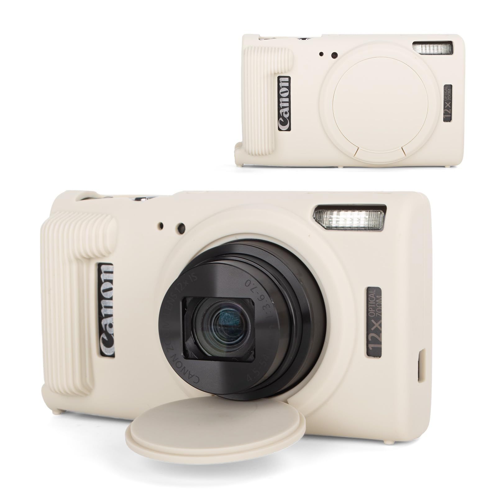 Kinokoo Canon IXY 650/IXY 650 M Case, Soft Silicone Protective Cover Compatible with Canon Compact Digital Camera IXY650 IXY 650/IXY 650 M Cameras, with Detachable Lens Cap & Glide...