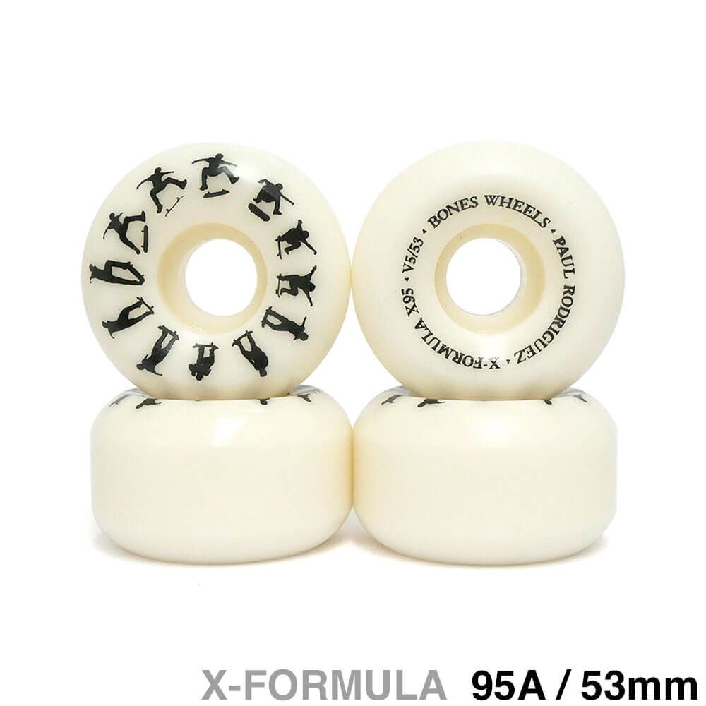 BONES WHEEL ボーンズ ウィール X-FORMULA 95A V5 SIDECUT P-ROD SW HEEL 53mm　スケートボード スケボー