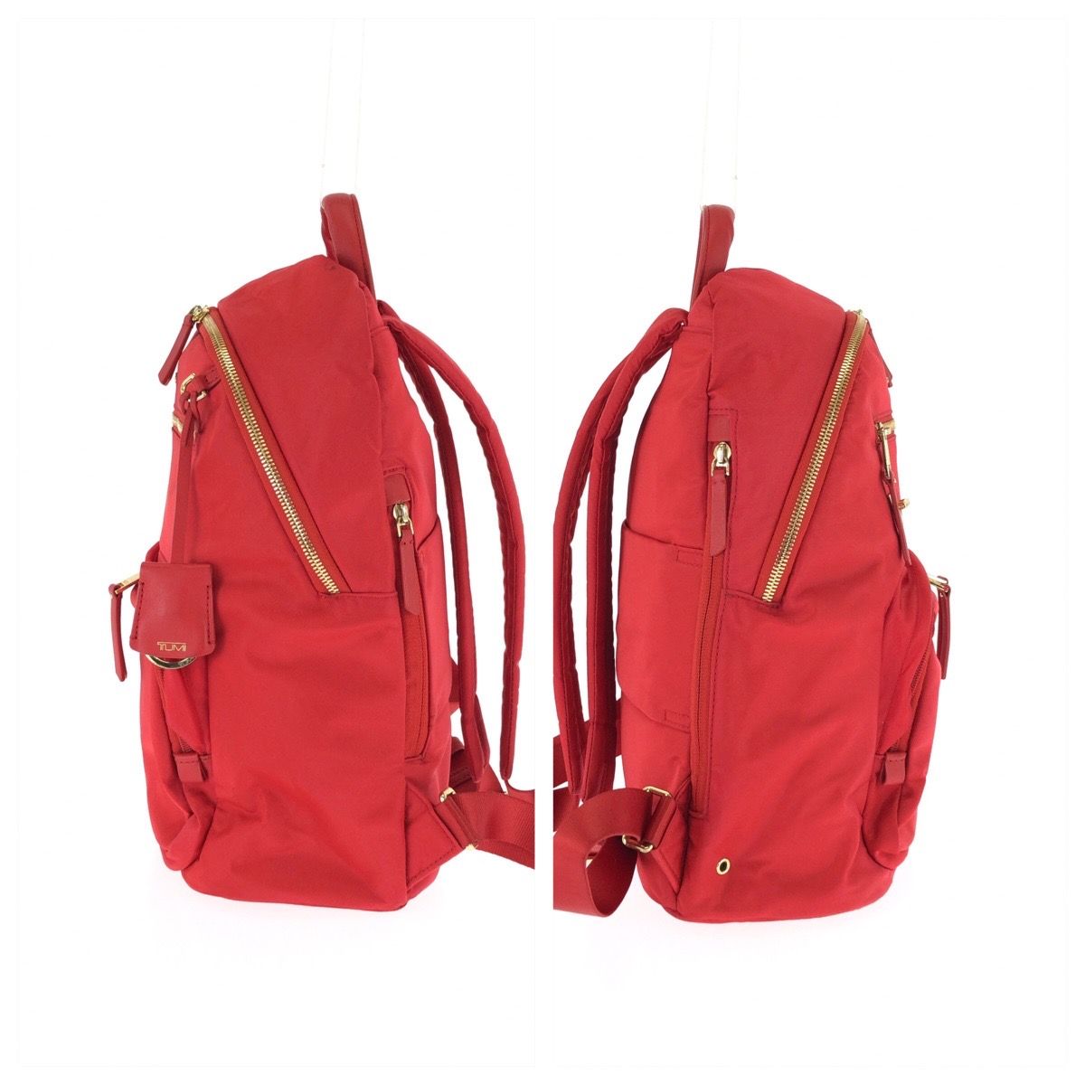 美品 TUMI トゥミ ヴォヤジュール ハーゲン レッド ゴールド金具 