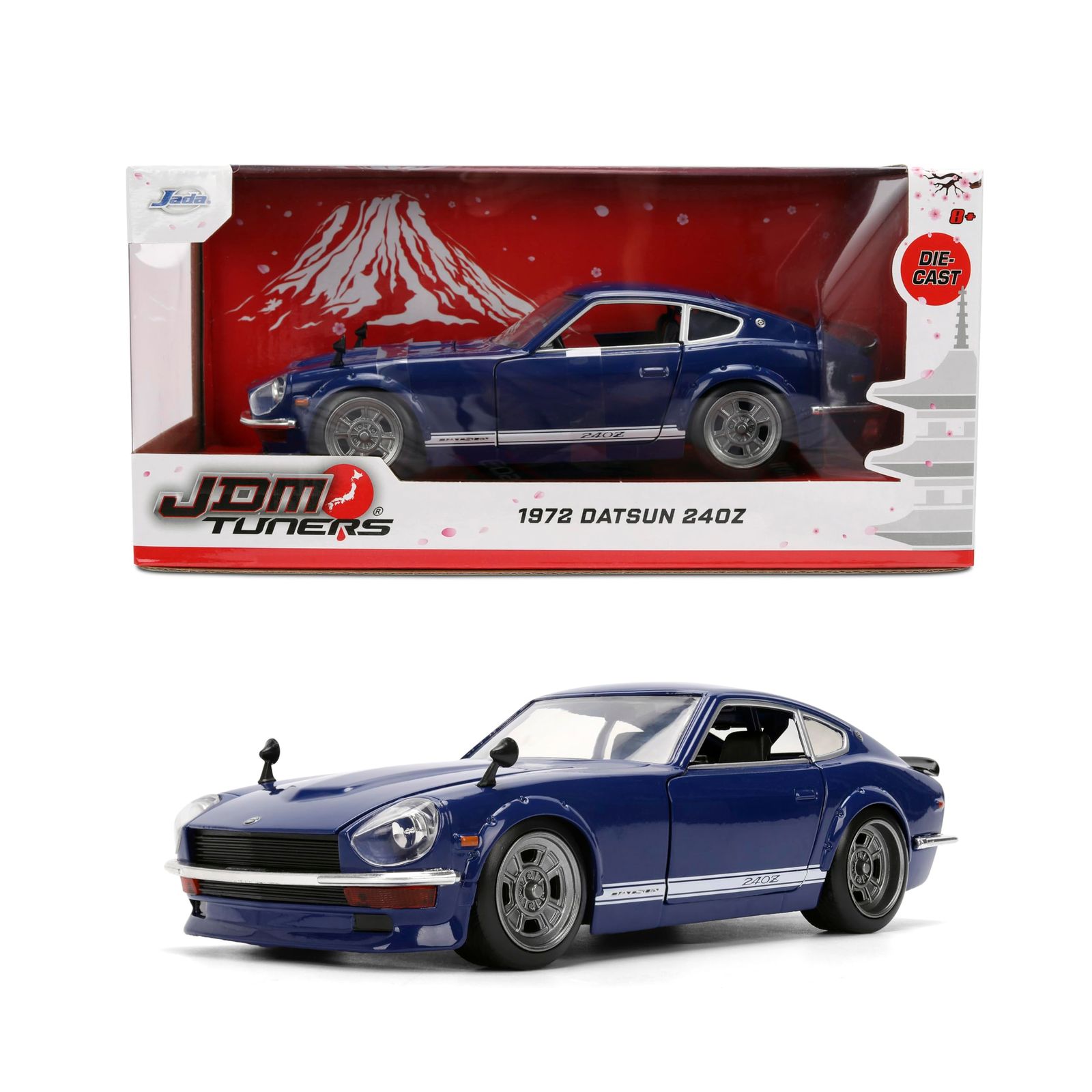 Jada 1972 Datsun 240Z, ダークブルー トイズ 37020-1/24スケール ダイキャストモデルカー