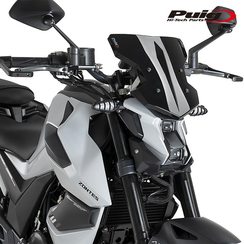 Puig 22941N NEW GENERATION WINDSHIELD SPORT [BLACK] ZONTES 125U (24-26) プーチ NKスクリーン