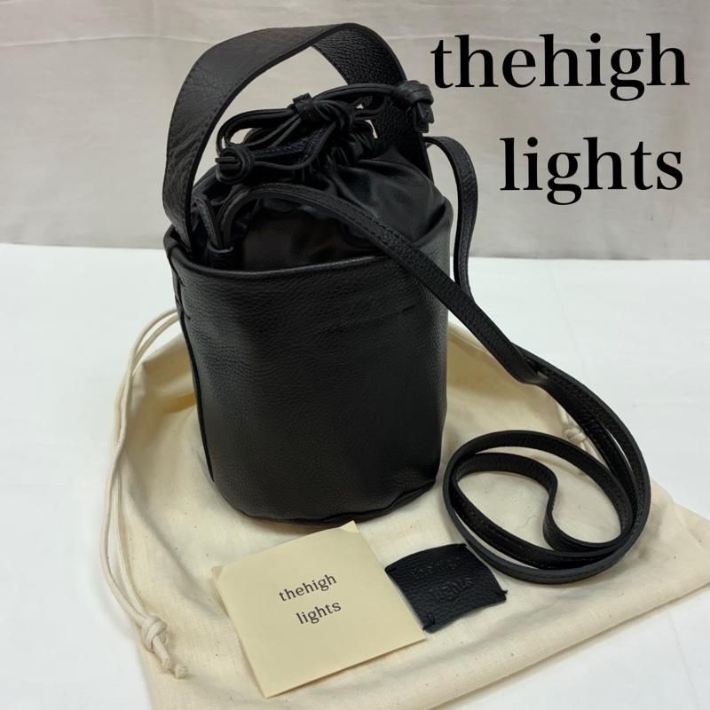 古着 thehighlights ザハイライツ pot 950 more black 牛革 レザー 2WAY ハンド ショルダー バッグ レディース - ISItems【USED】【古着】【中古】50165215 15,620円