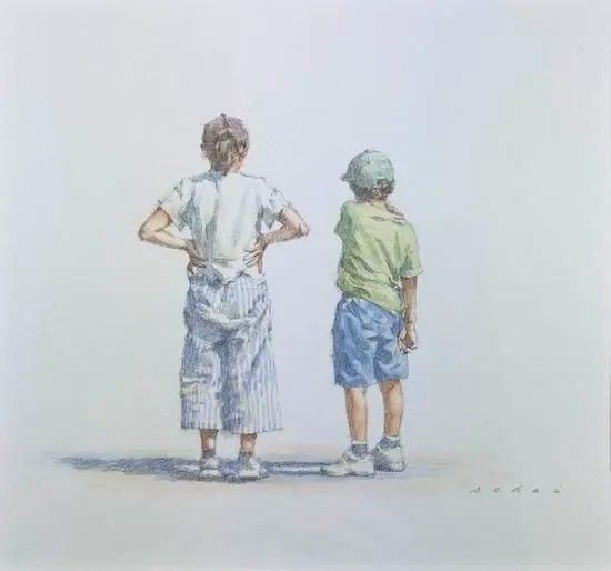 ?水彩画 山本宗平?「ユーモアなるもの」オリジナル・額装付