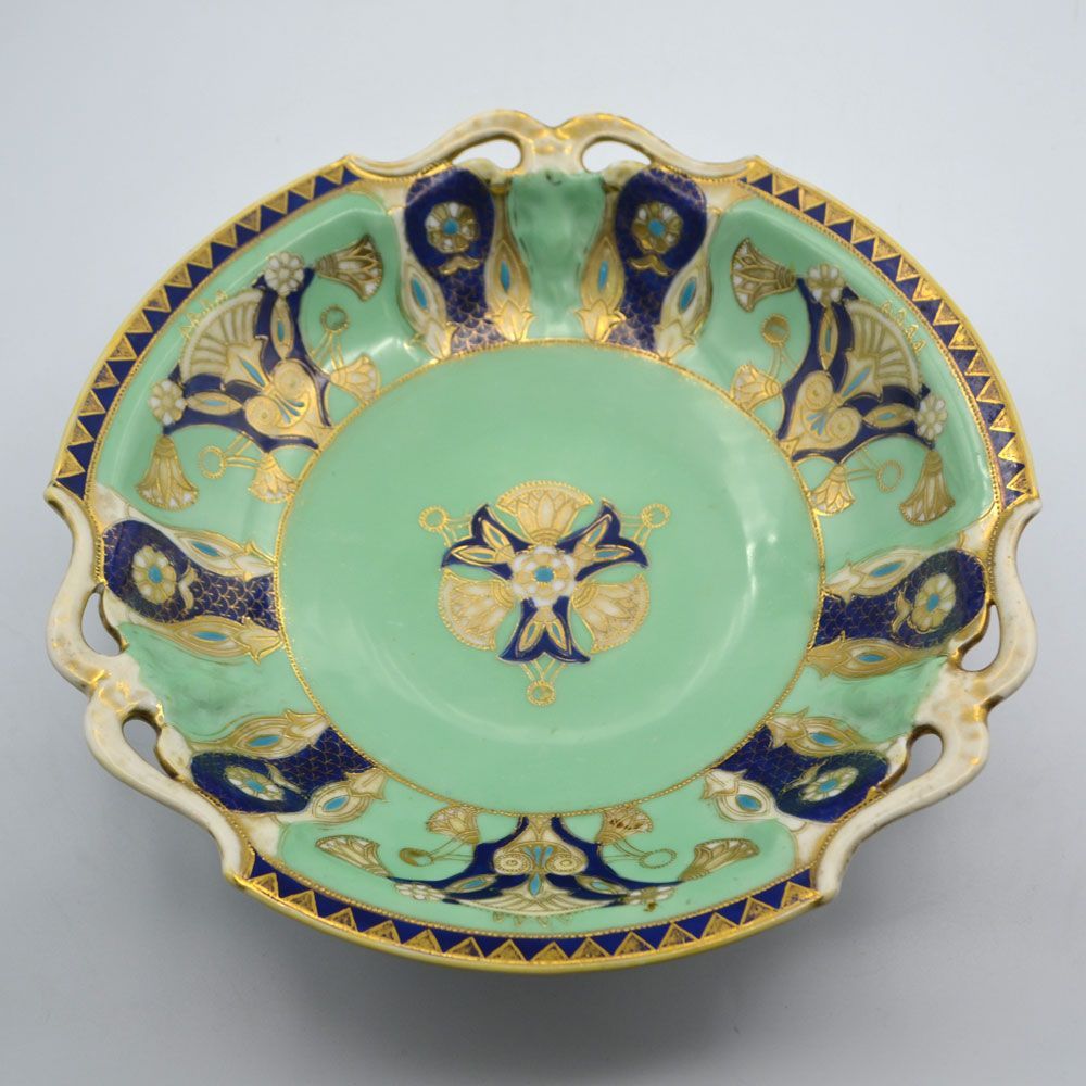 アンティーク ボウル 深皿 Noritake オールドノリタケ 金盛 ハンドペイント 英国輸出用 マルキ印 1911-1941年 [25A3034]