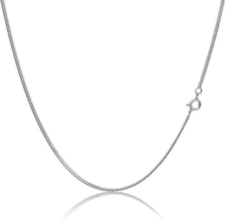 TKcraft シルバー925 喜平ネックレス 成分分析済 銀含有量2g～7.7g 1.2mm/2mm/3mm 純銀チェーン メンズ レディース (ホワイト, 3mm/55cm)