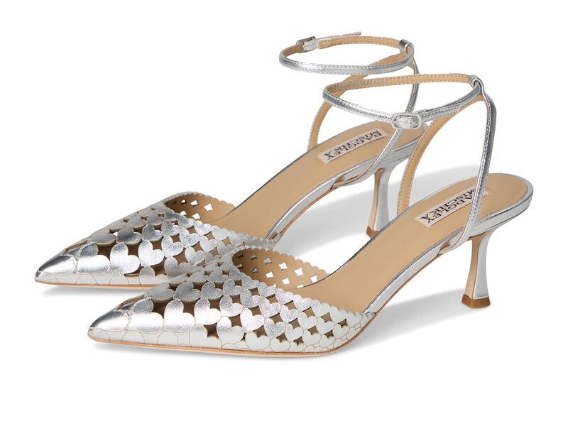 バッジェリーミシュカ レディース シューズ ヒール Badgley Mischka Omelia Silver Metallic シルバー 44,720円