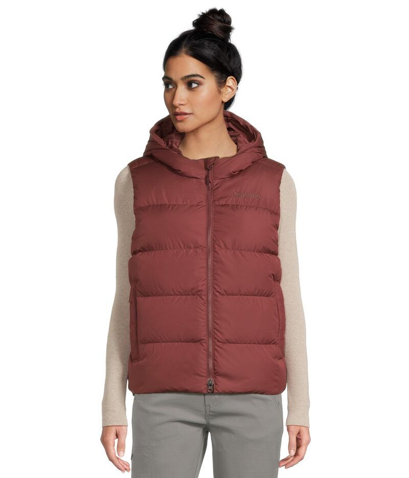 マーモット レディース アウター コート ベスト Marmot Strollbridge Hooded Vest Acai Berry 20,480円