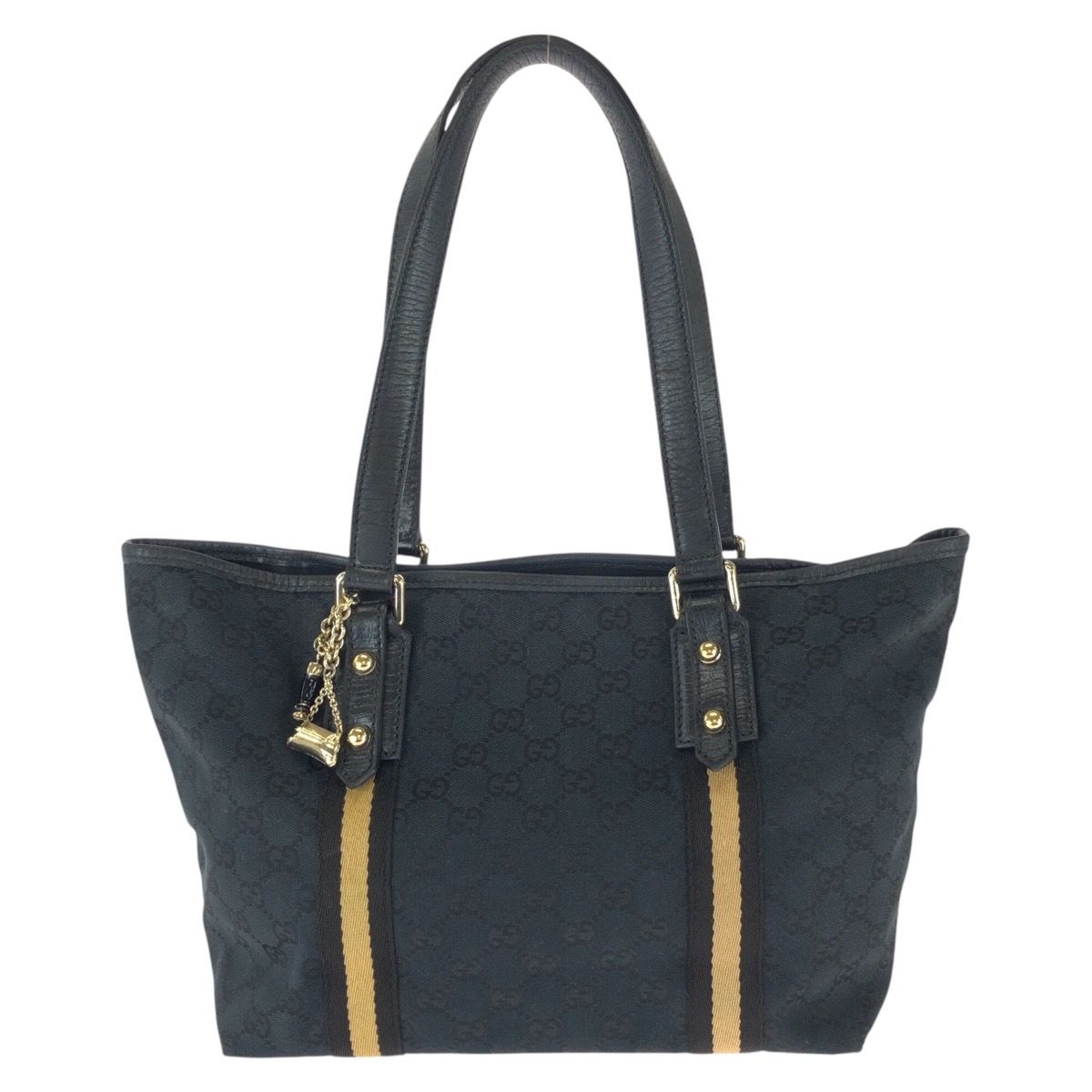 ☆SALE【6fc3392】グッチ トートバッグ 002 1119 キャンバス ブラック 
