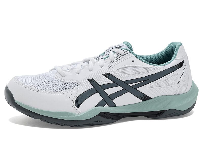 アシックス メンズ シューズ スニーカー Asics GelRocket 12 WhiteSteel Gre ホワイト