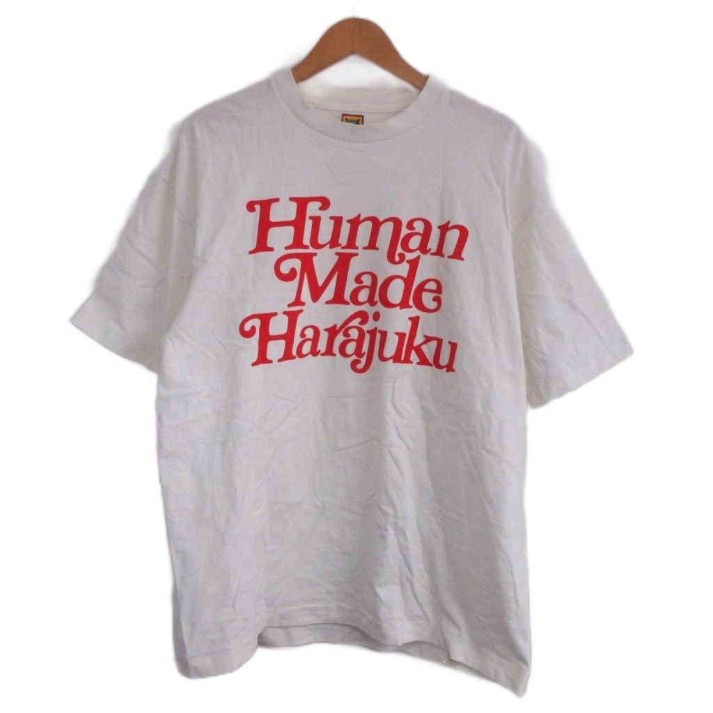 ヒューマンメイド HUMAN MADE × Girls Don't Cry HARAJKU GDC Tシャツ XL シングルステッチ クルーネック ロゴ 半袖 白 ホワイト