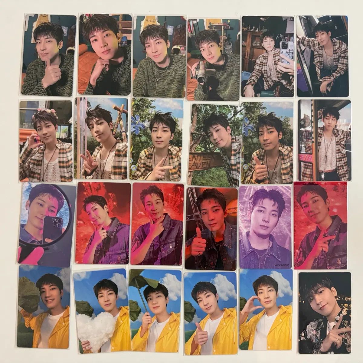 SEVENTEEN(セブンティーン・セブチ) ウォヌ(WONWOO) 音楽の神 フォトカード 全メンバー コンプリート 24枚 まとめ売り