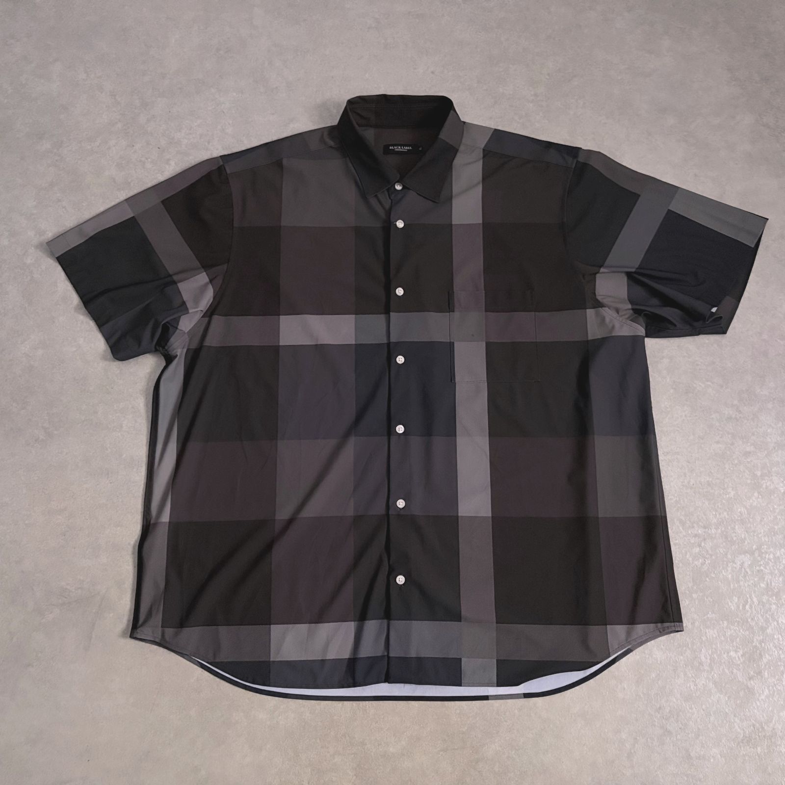 BLACK LABEL CRESTBRIDGE　大判ビッグ チェック シャツ 半袖 ブラックレーベル クレストブリッジ
