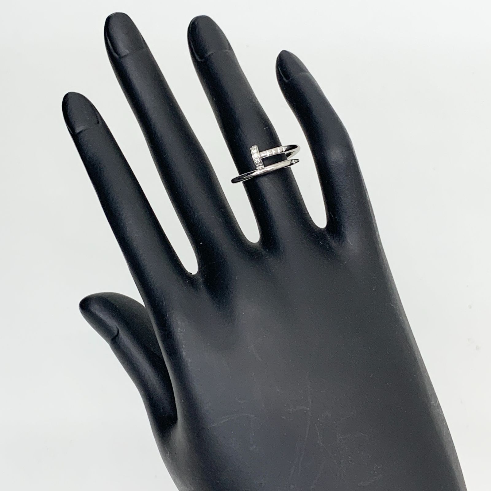 cartier カルティエ 750 ジュストアンクル リング #50 指輪 3.4g K18WG